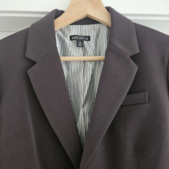 J. Crew Dark Brown Blazer with Gold Buttons Schoolboy Mercantile - Picture 3 of 7